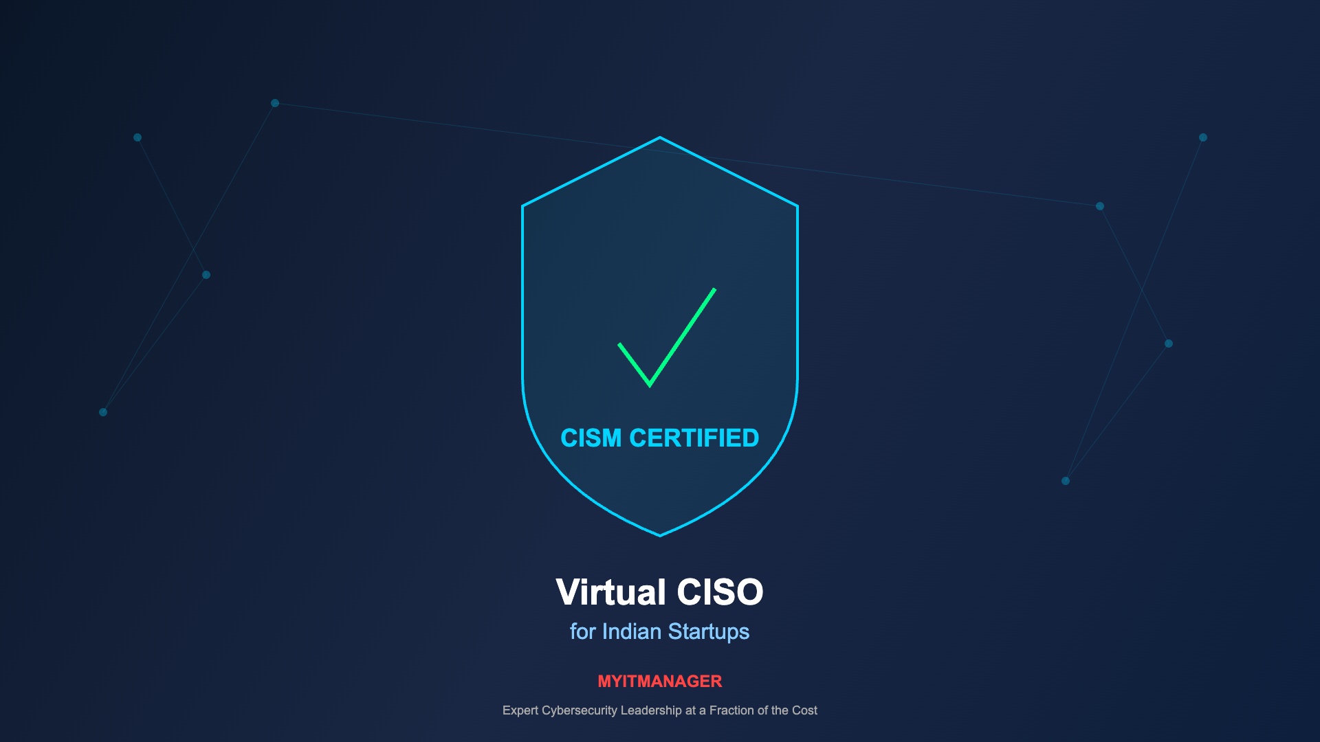 Virtual CISO for Indian startups cybersecurity shield protection